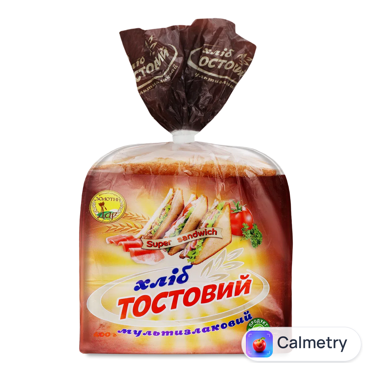 Хліб «Золотий дар» «Тостовий» мультизлаковий 400г