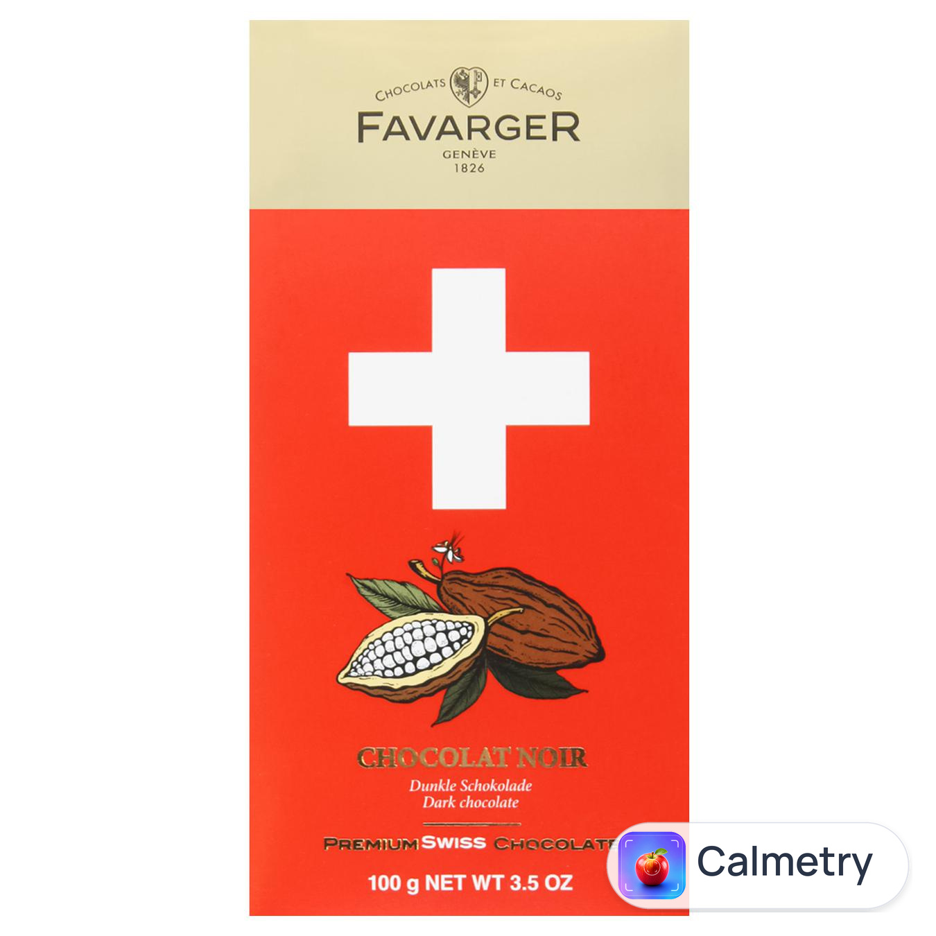 Шоколад чорний Favarger Premium Swiss Chocolate 100г