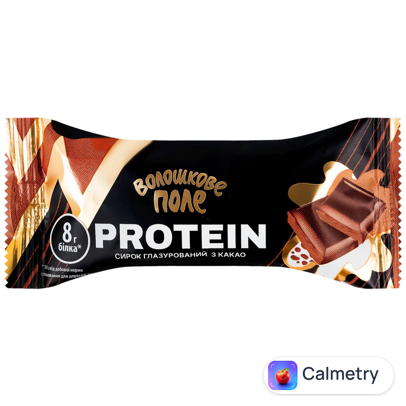 Сирок глазурований Волошкове Поле Protein з какао 18% 36г — фото продукту