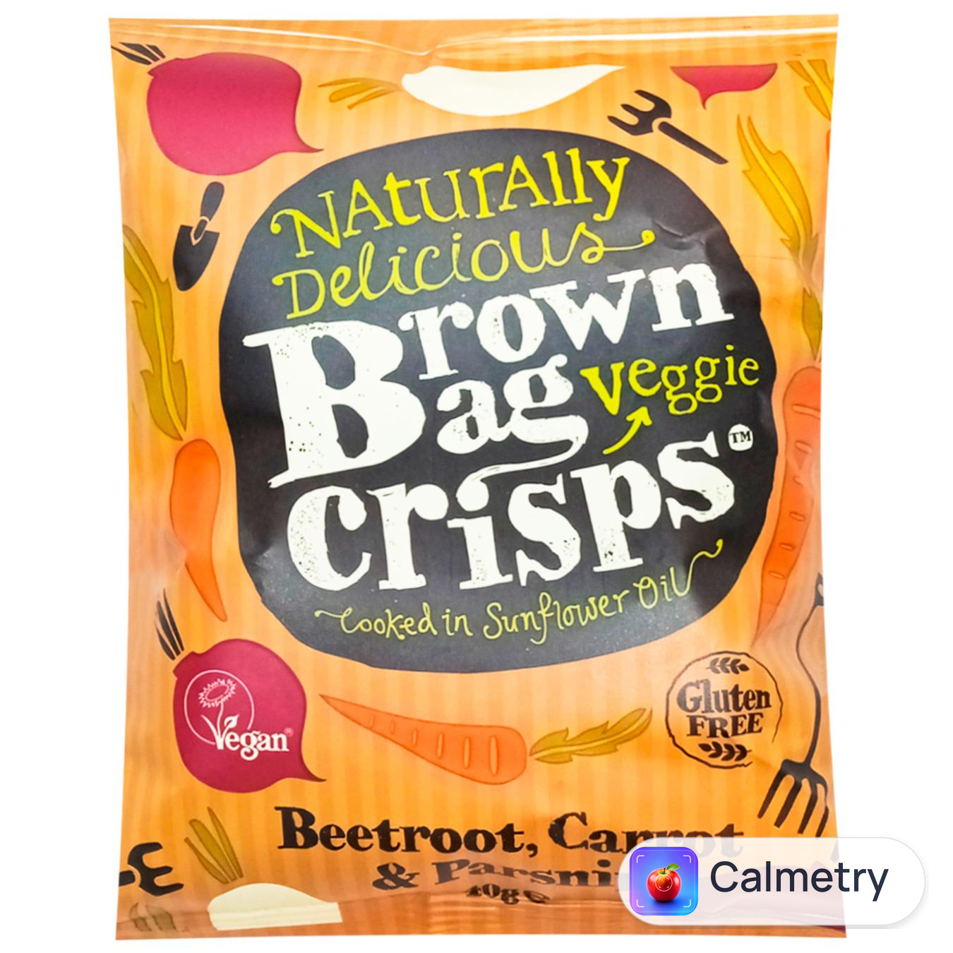 Чипси Brown Bag Crisps з буряка, моркви та пастернаку 40г