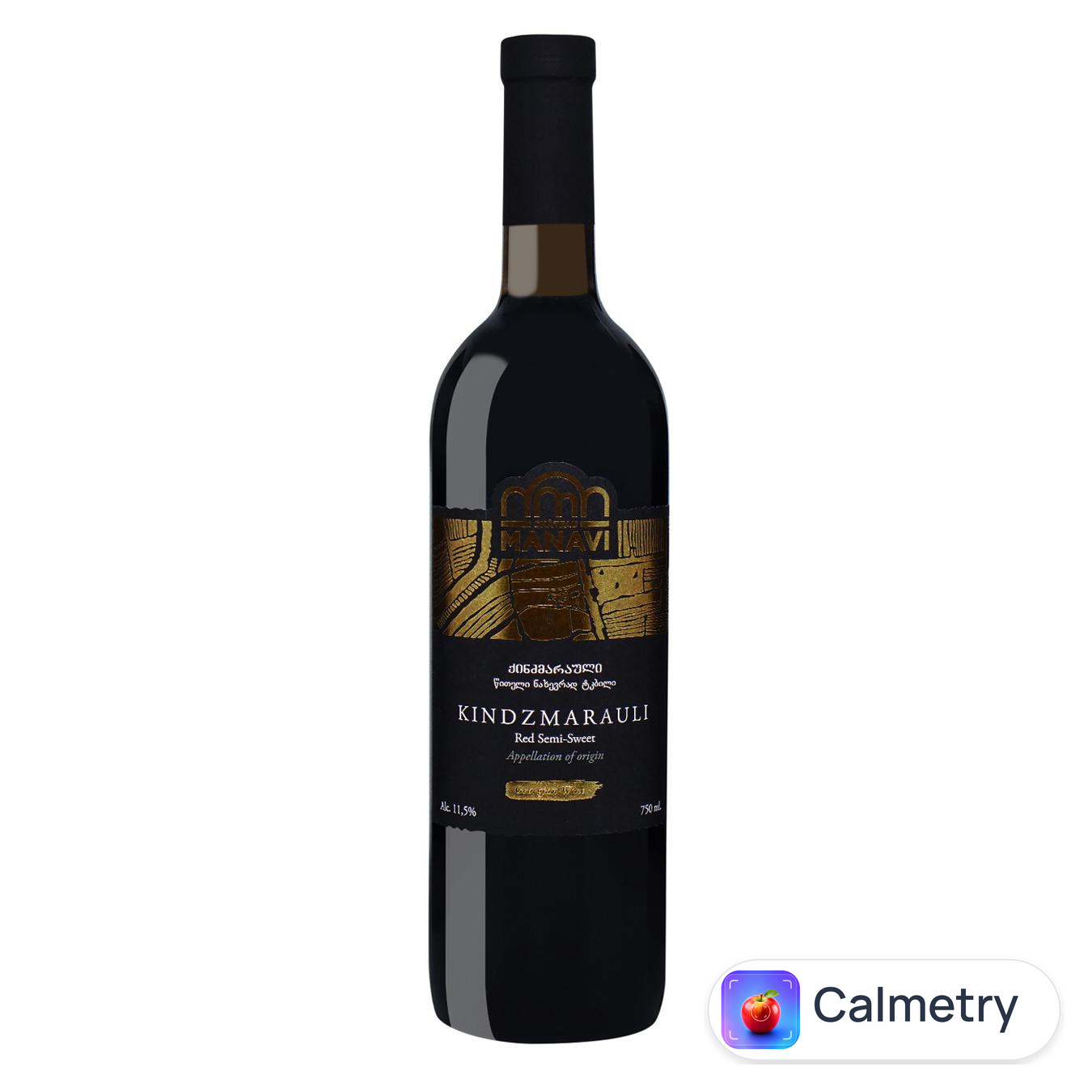 Вино Chateau Manavi Кіндзмараулі червоне напівсолодке 11,5% 0,75л
