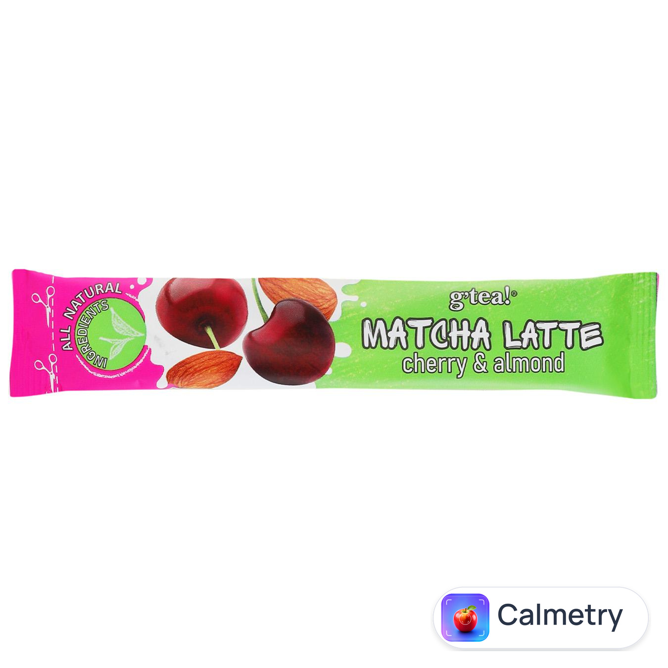 Напій на основі зеленого чаю G'tea! Matcha Latte Вишня та мигдаль 10г
