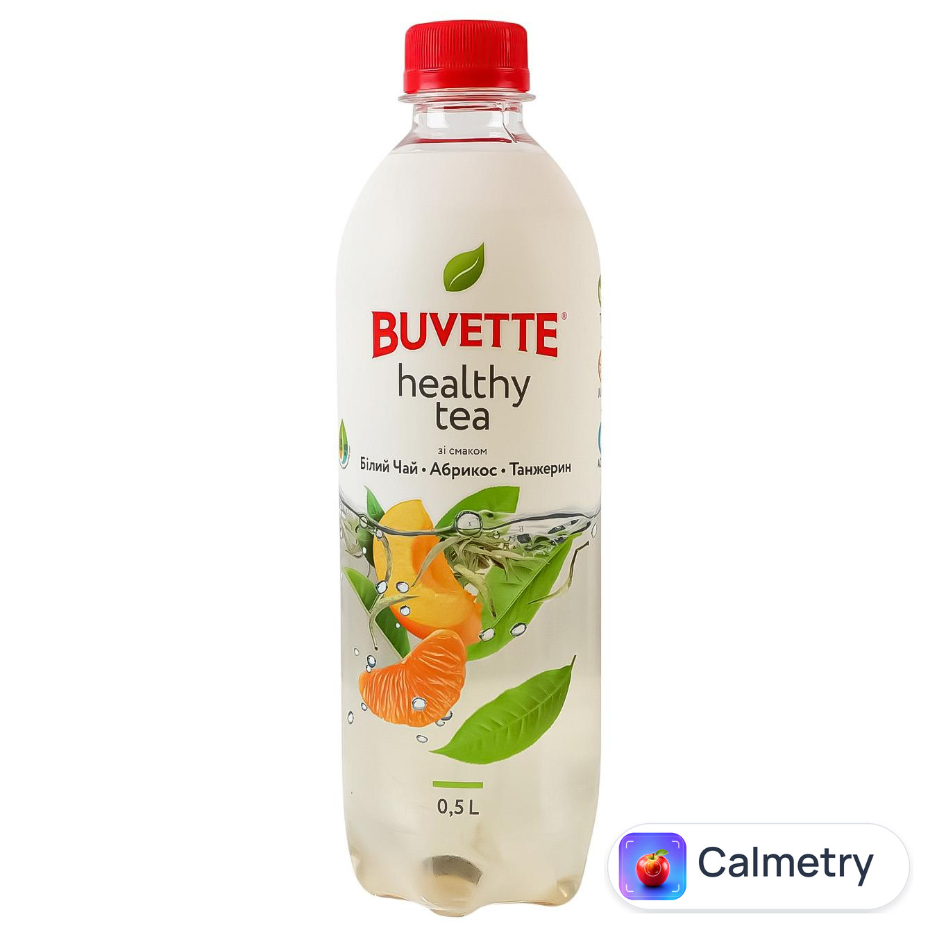 Чай холодний білий Buvette Healthy tea зі смаком абрикосу та танжерину 0,5л