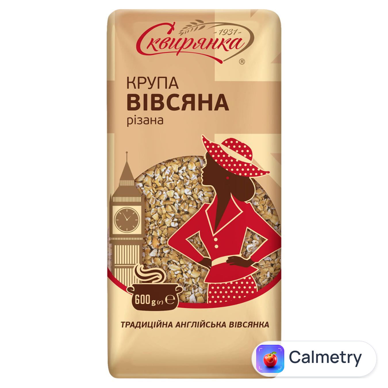 Крупа вівсяна Сквирянка різана 600г