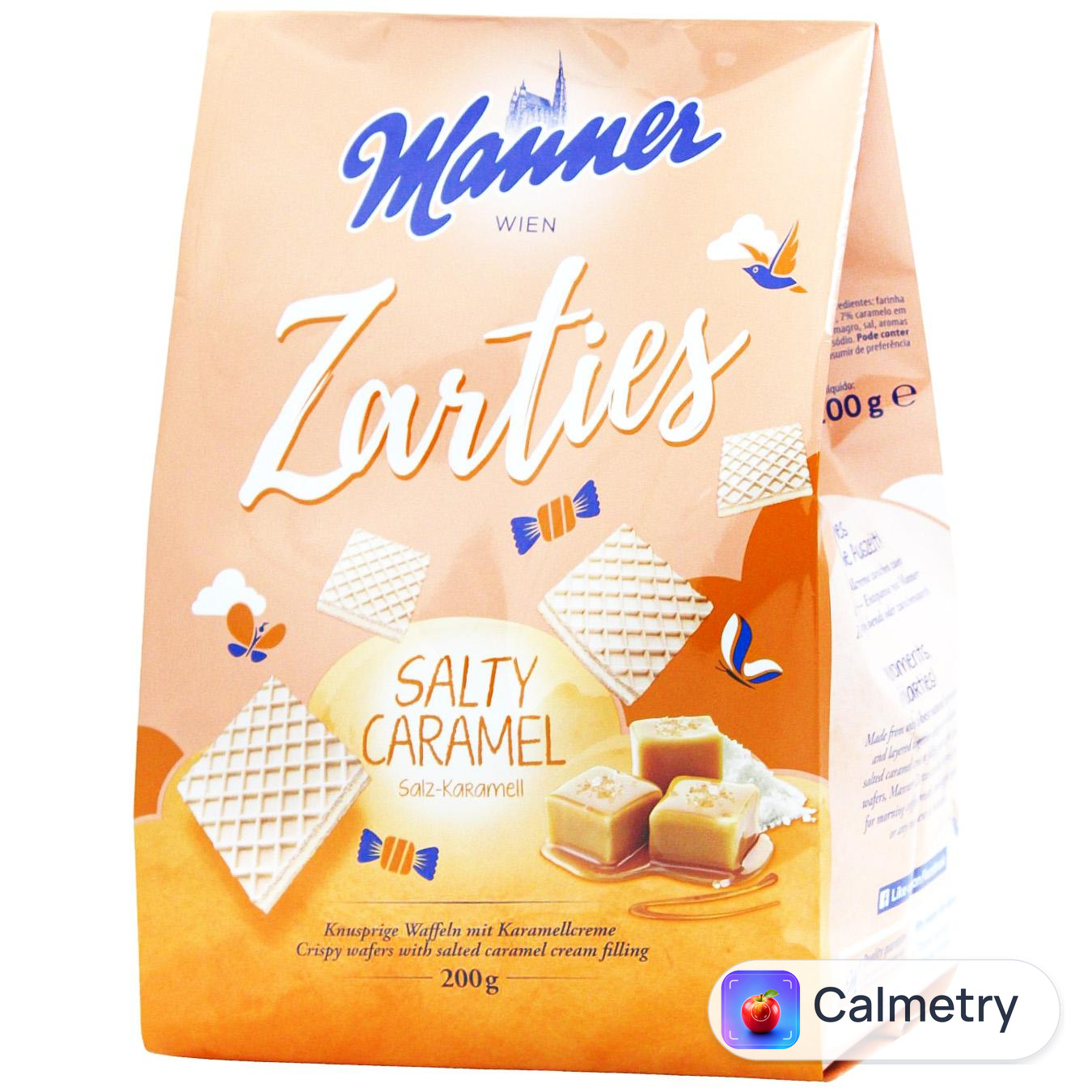 Вафлі Manner Zarties солона карамель 200г