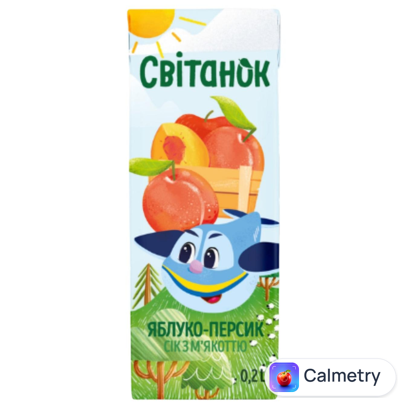 Сік Світанок яблучно-персиковий 200мл