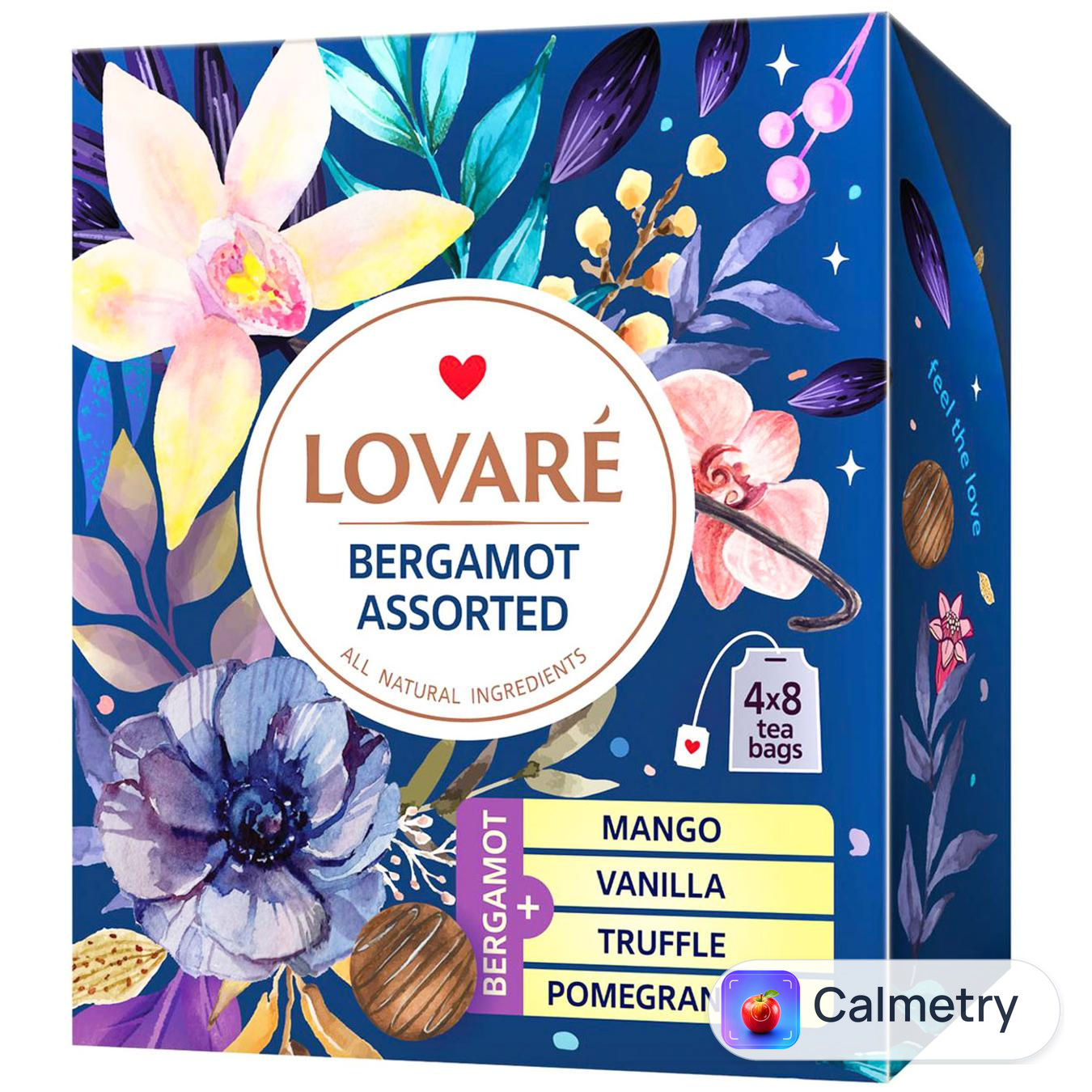 Набір чаю Lovare Bergamot Assorted 2г*32шт — фото продукту
