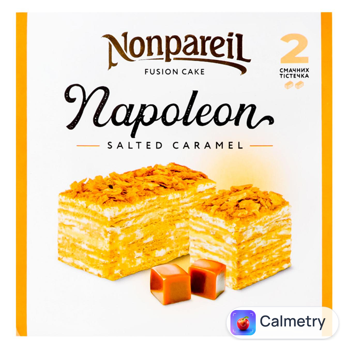 Тістечка Nonpareil Наполеон з солоною карамеллю 190г — фото продукту