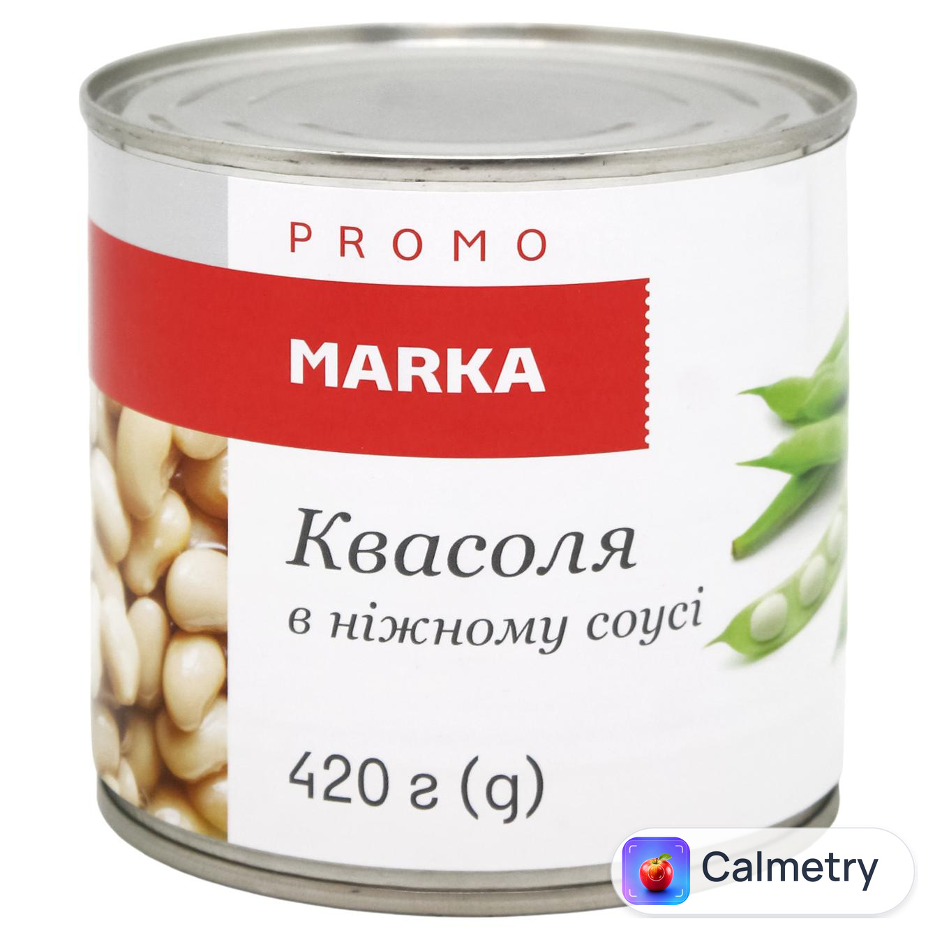 Квасоля Marka Promо біла у ніжному соусі 420г — фото продукту