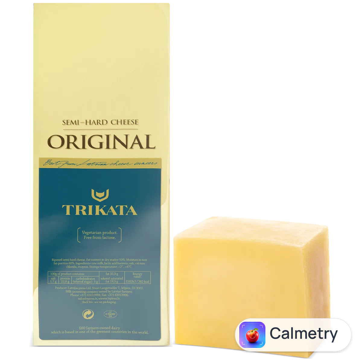 Сир Trikata «Тільзитер» 45% з коров'ячого молока