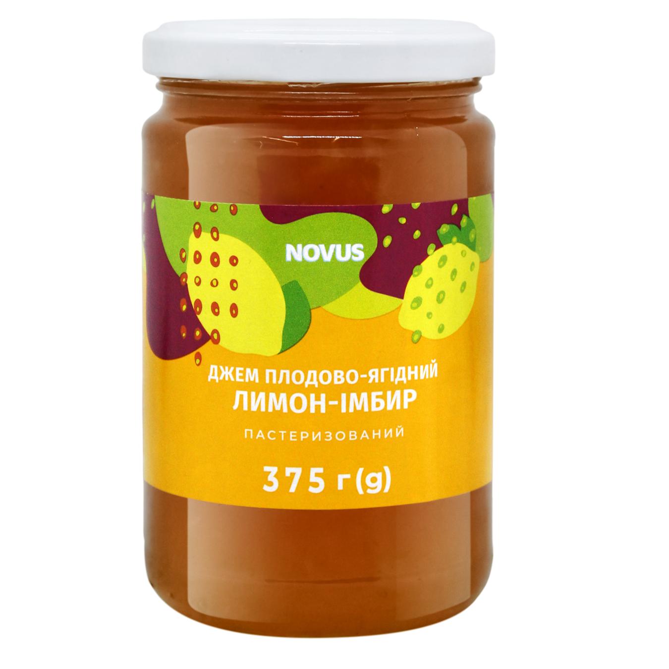 Джем Novus Лимон-імбир 375г — фото продукту