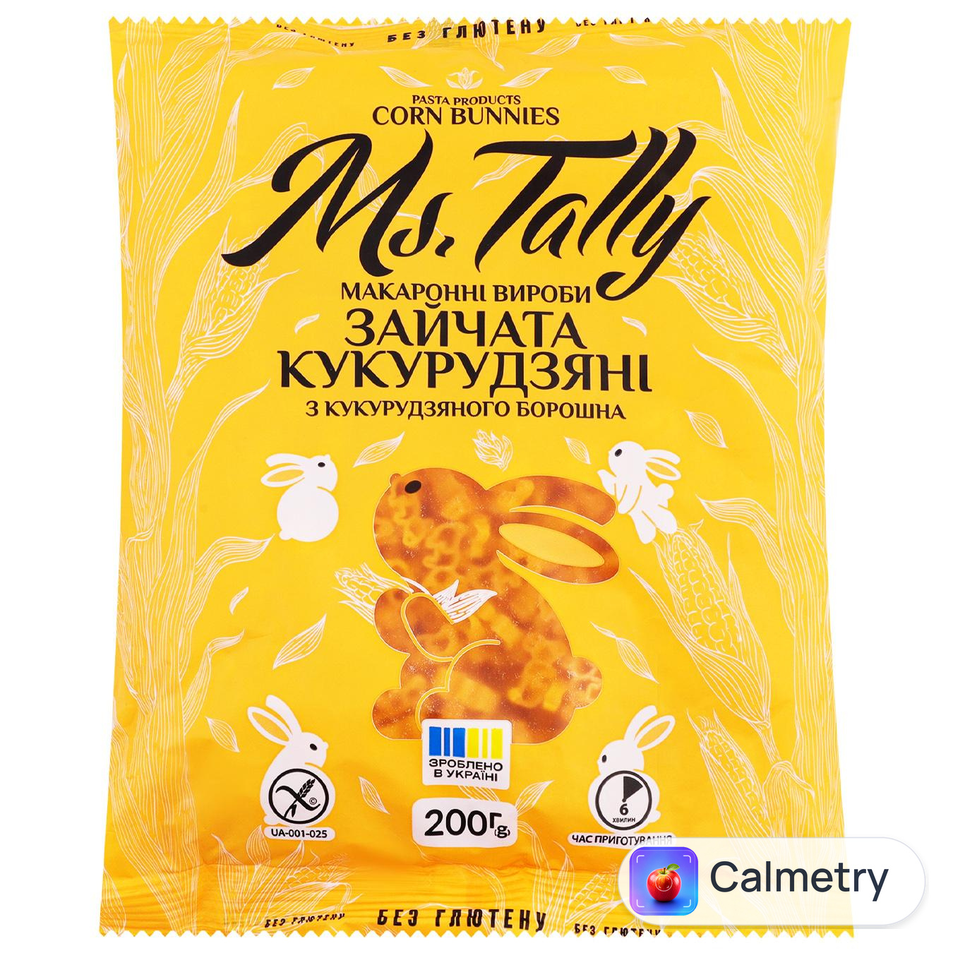 Макаронні вироби Ms.Tally Зайчата кукурудзяні 200г