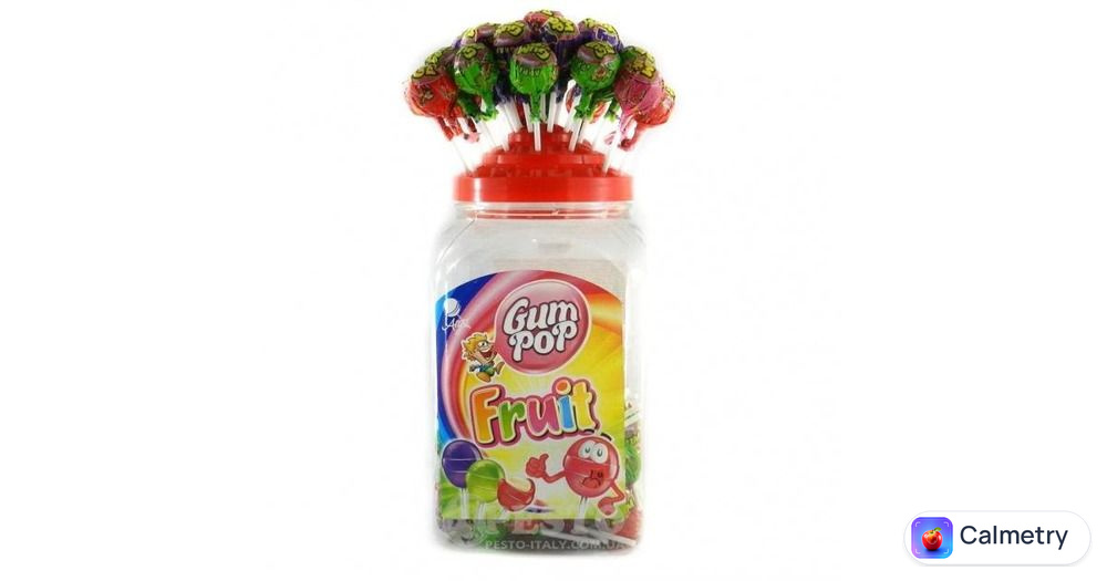 Цукерки фруктові з гумкою Gum Pop 18г Польща
