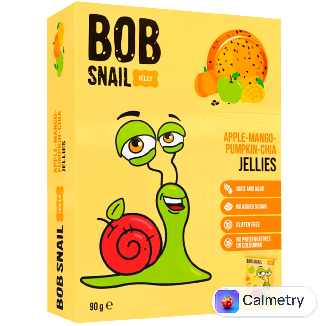 Мармелад Bob Snail яблуко-манго-гарбуз-чіа 90г