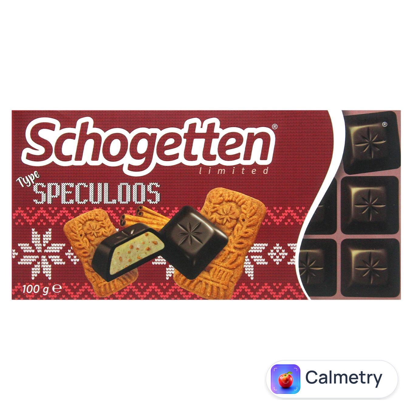 Шоколад молочний Schogetten з молочною начинкою та шматочками печива Speculoos 100г — фото продукту