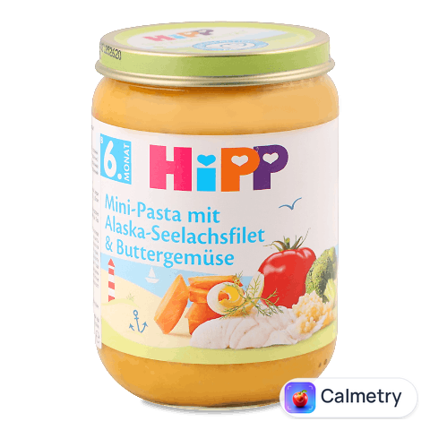Пюре Hipp овочі з морською рибою, 190г
