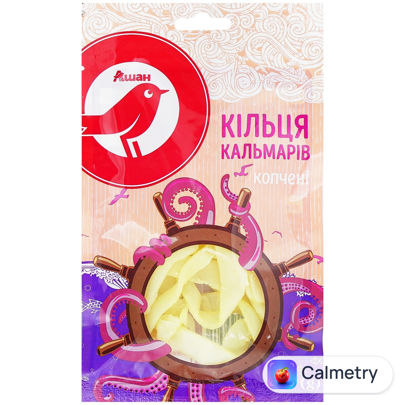 Кільця кальмарів Auchan копчені 36г