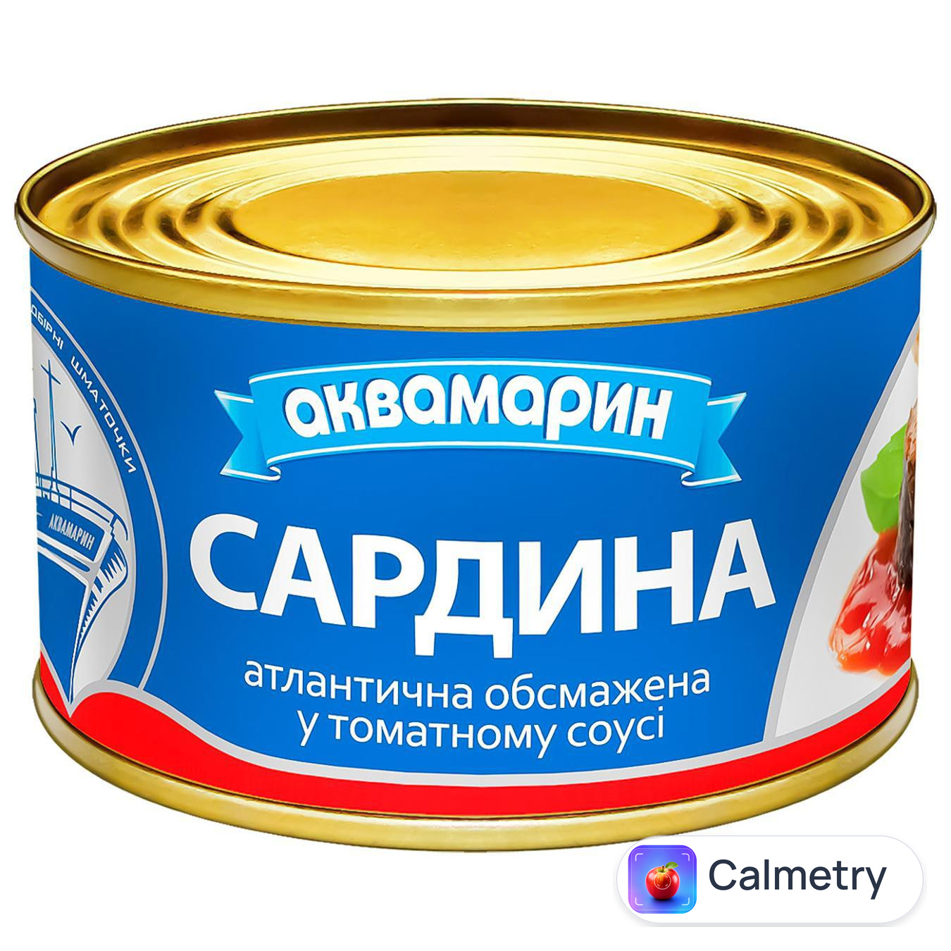 Сардина Аквамарин у томатному соусі 230г — фото продукту