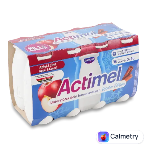 Продукт кисломолочний Actimel Яблуко кориця 1,4%