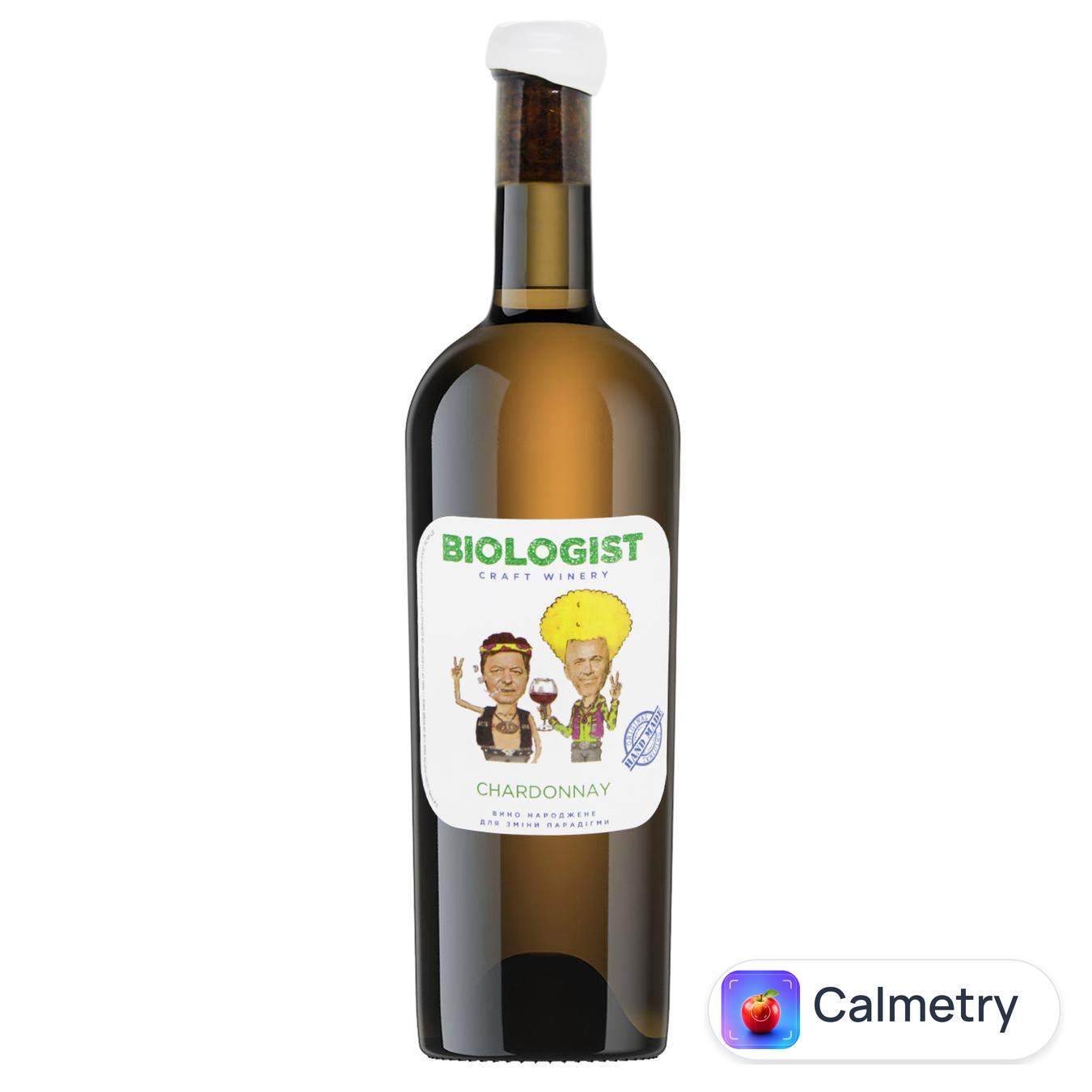 Вино Biologist Chardonnay нефільтроване біле напівсухе 13% 0,75л — фото продукту