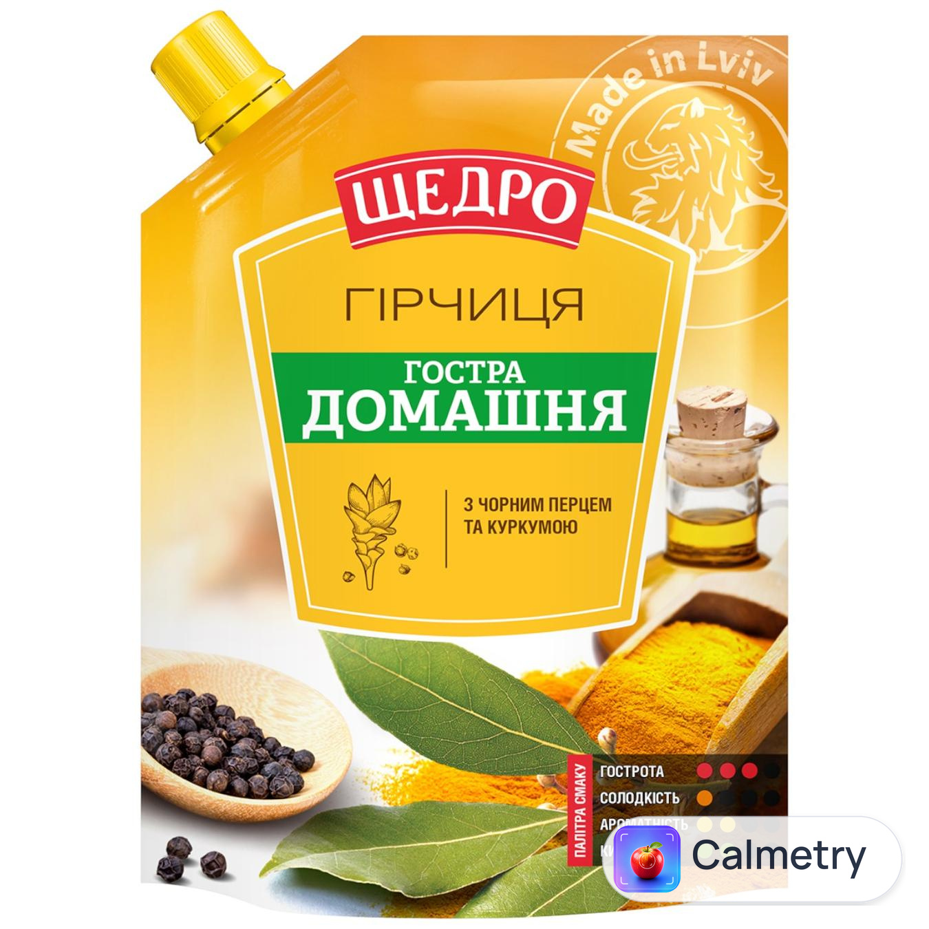 Гірчиця Щедро Гостра домашня 120г — фото продукту