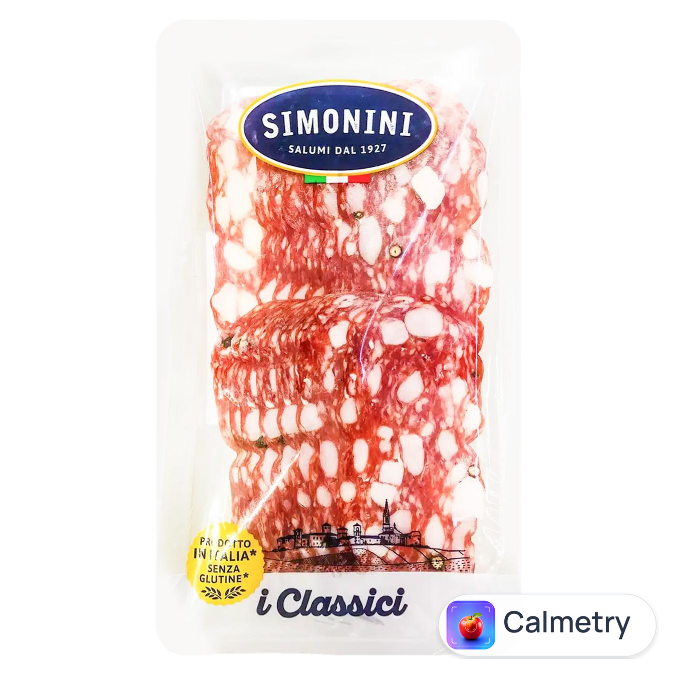 Ковбаса Simonini Спіната Романа нарізка 80г — фото продукту