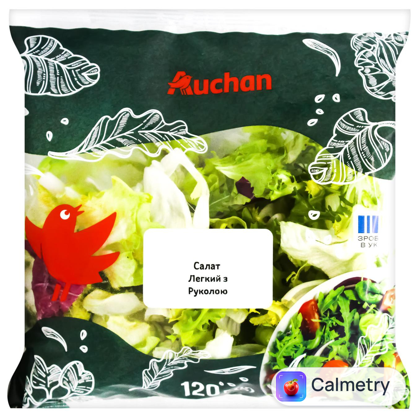 Салат Auchan Легкий з руколою 120г