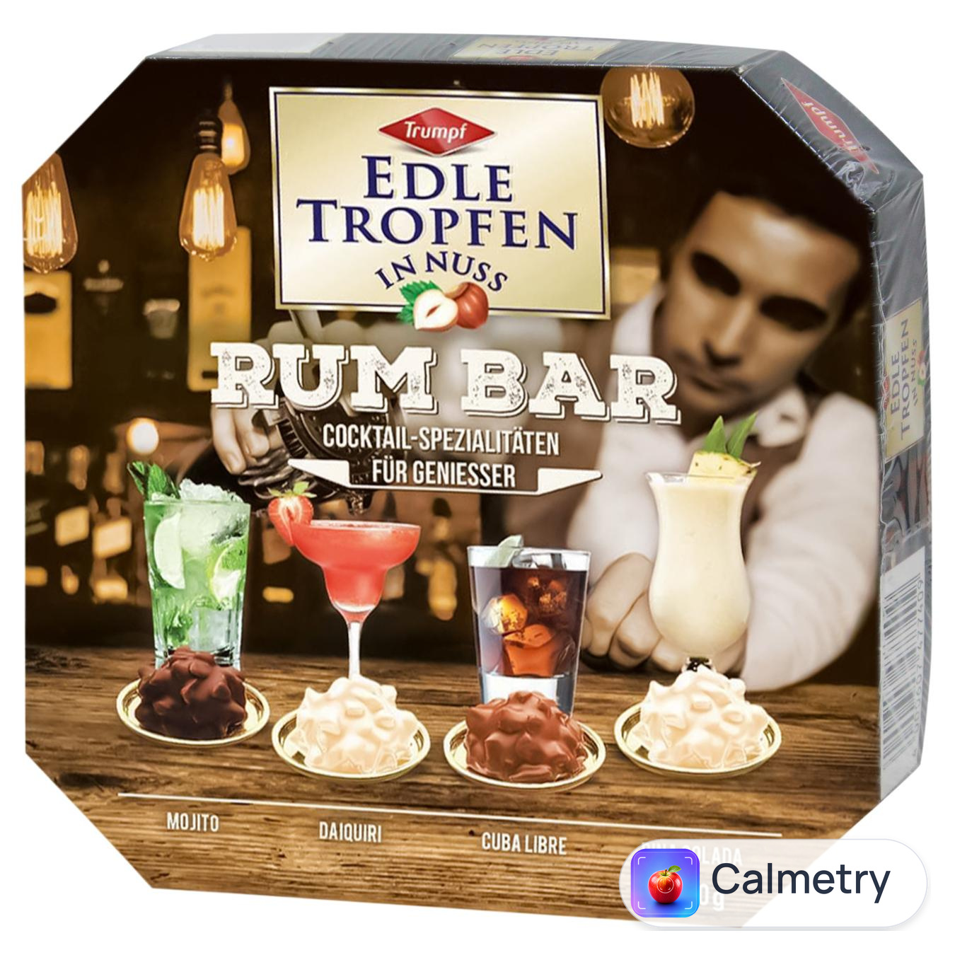 Цукерки Trumpf Edle Tropfen In Nuss Rum Bar 100г — фото продукту