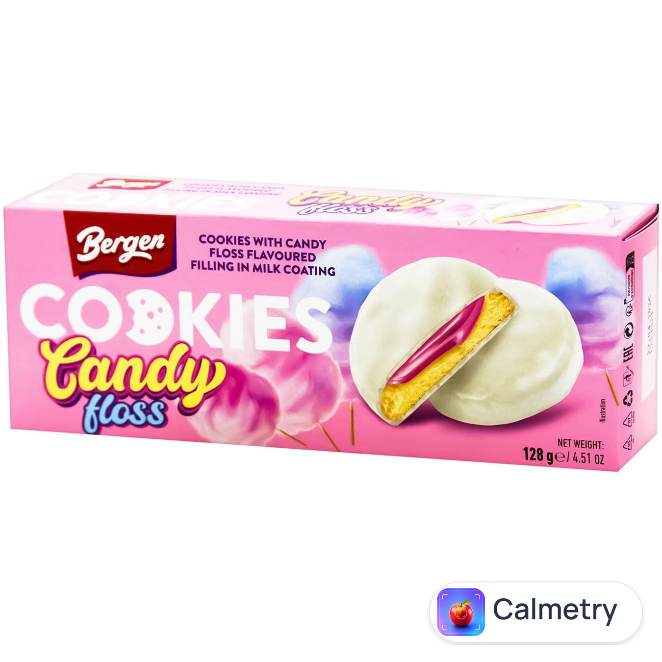 Печиво Bergen Cookies Candy Floss 128г