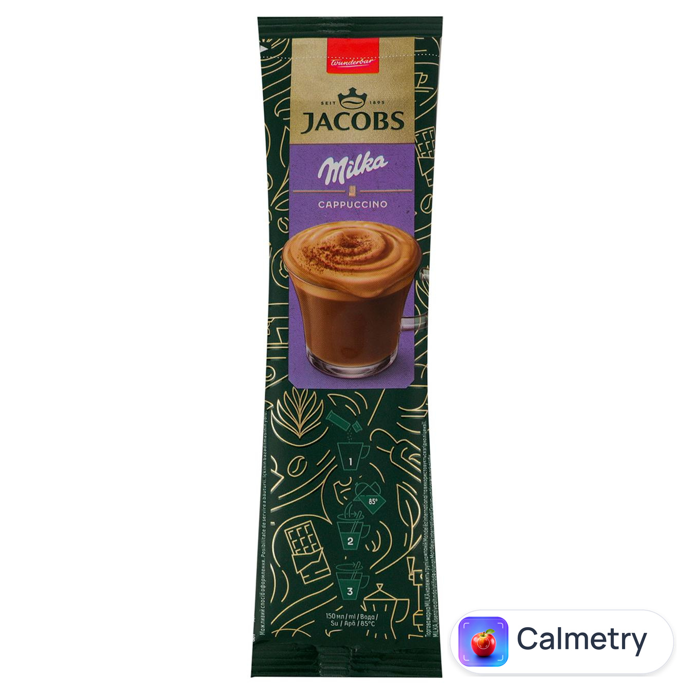 Напій кавовий Jacobs Milka Cappucino 18г — фото продукту