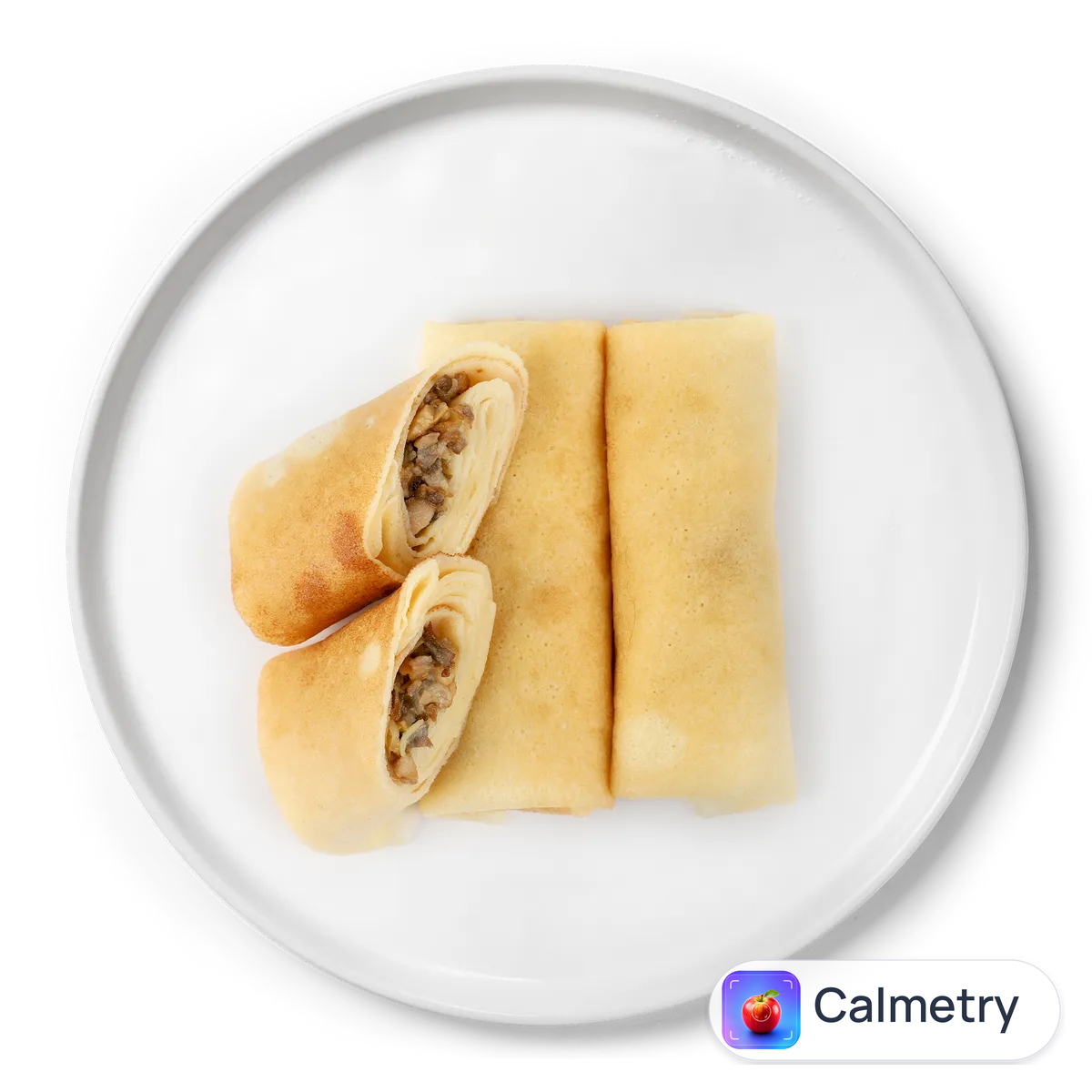 Млинці на молоці з грибами