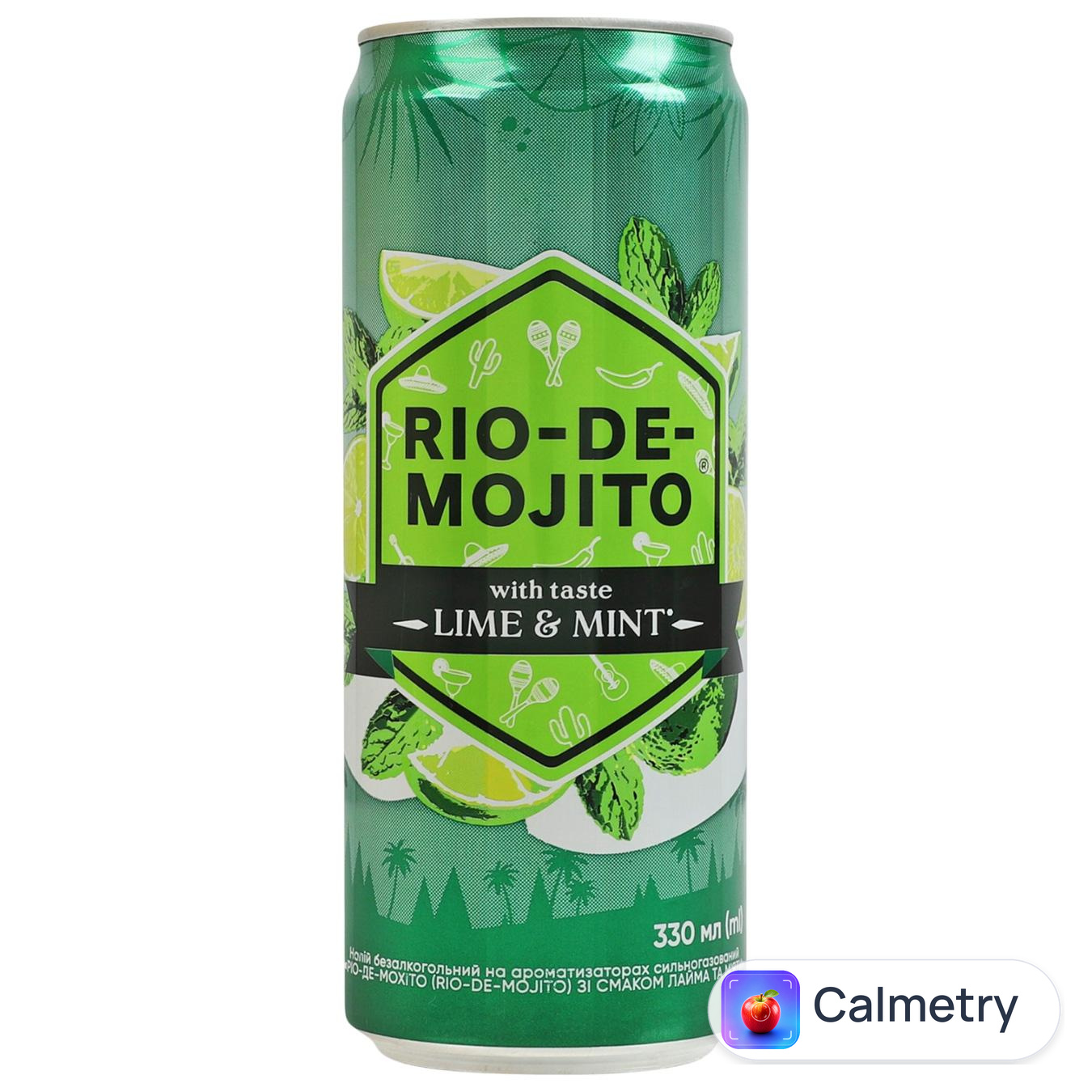Напій газований Rio-de-mojito зі смаком лайма та м'яти 0,33л