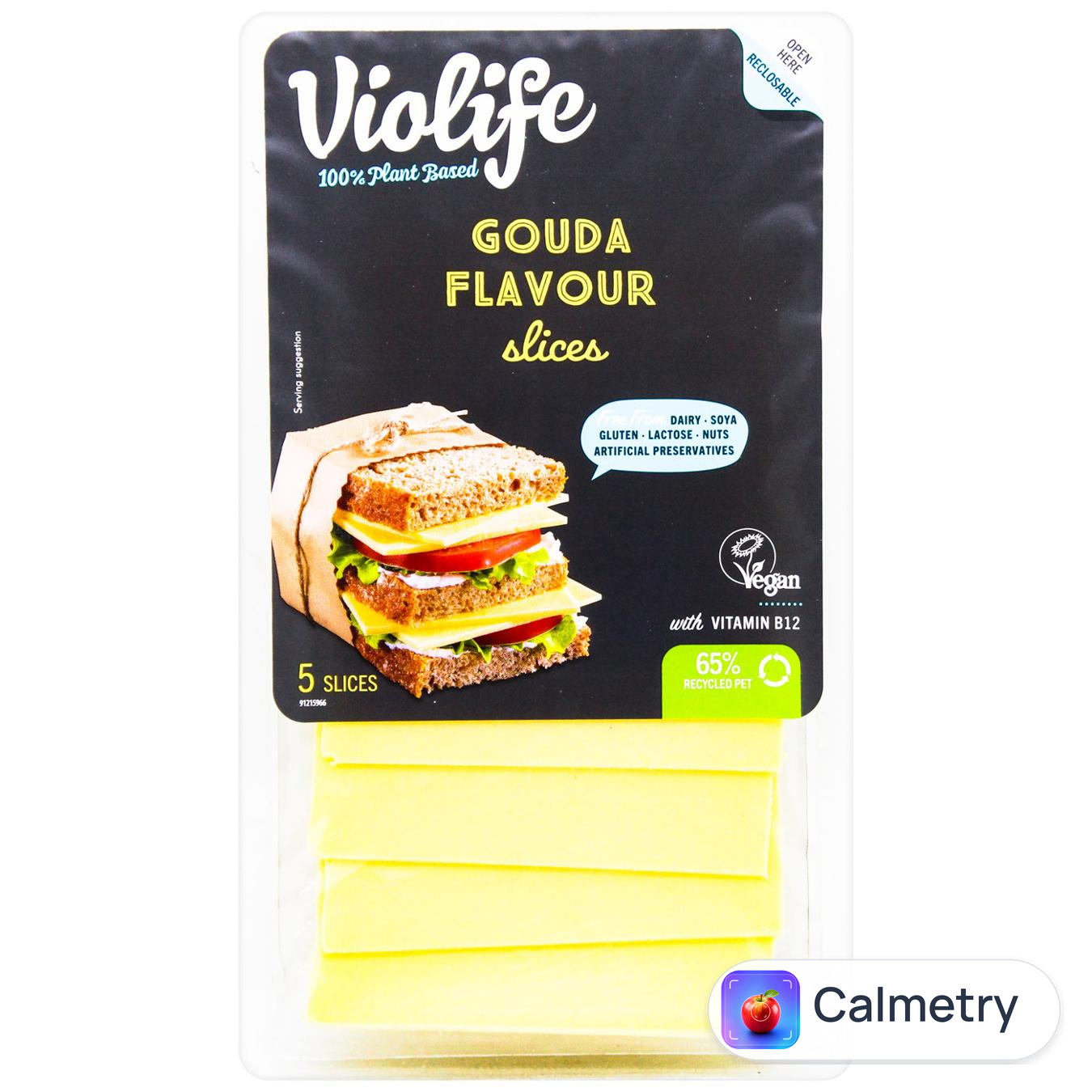Продукт харчовий Violife Гауда з кокосовою олією скибочками 100г