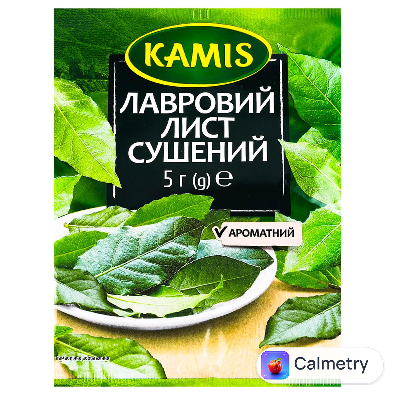 Лавровий лист Kamis цілий 5г — фото продукту