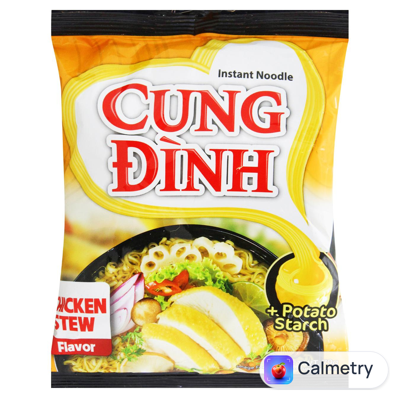 Вермішель Cung Dinh швидкого приготування зі смаком смаженої курки 80г — фото продукту