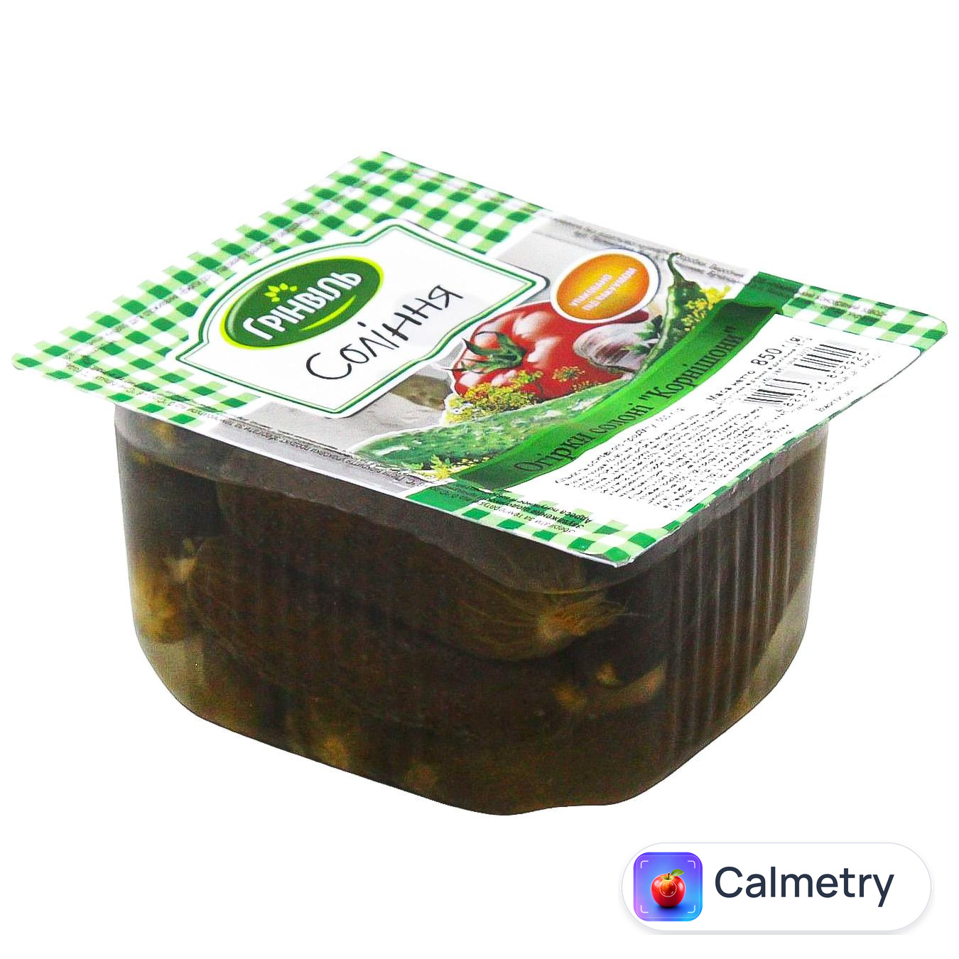 Огірки солоні Грінвіль Корнішони 850г — фото продукту