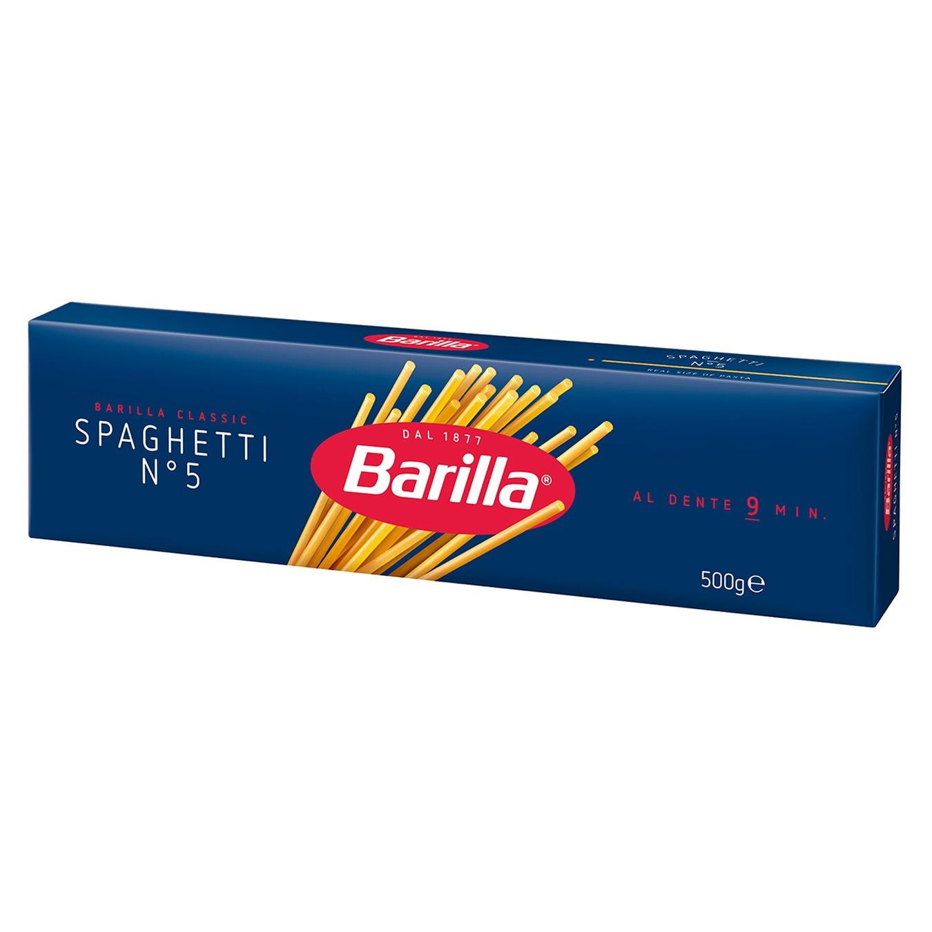 Макаронні вироби Barilla Spaghetti №5 500г — фото продукту