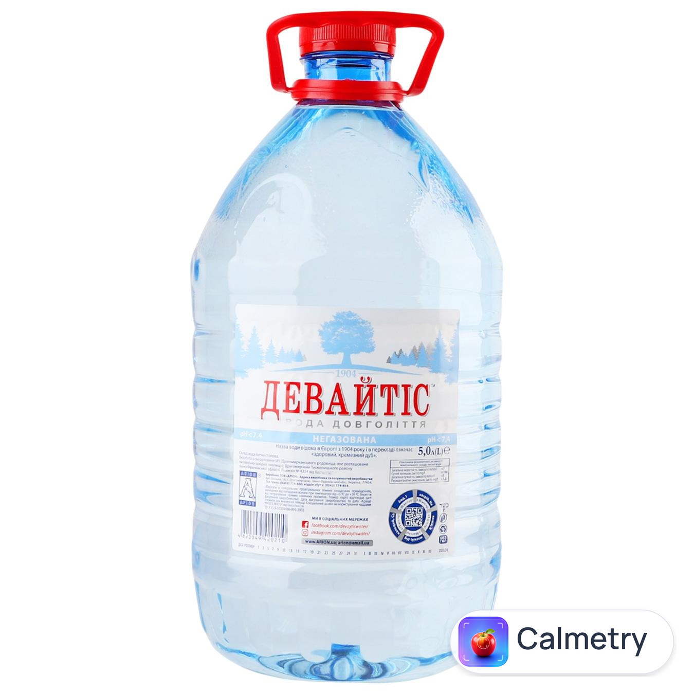 Вода мінеральна Девайтіс негазована 5л — фото продукту