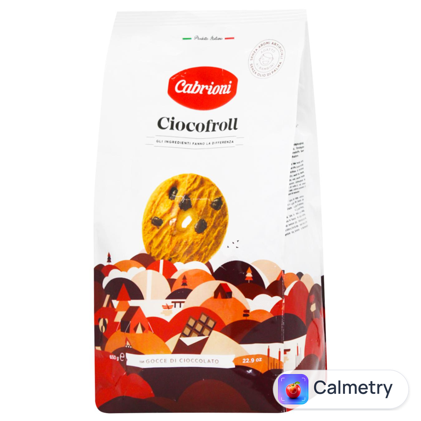 Печиво Cabrioni зі шматочками шоколаду 650г