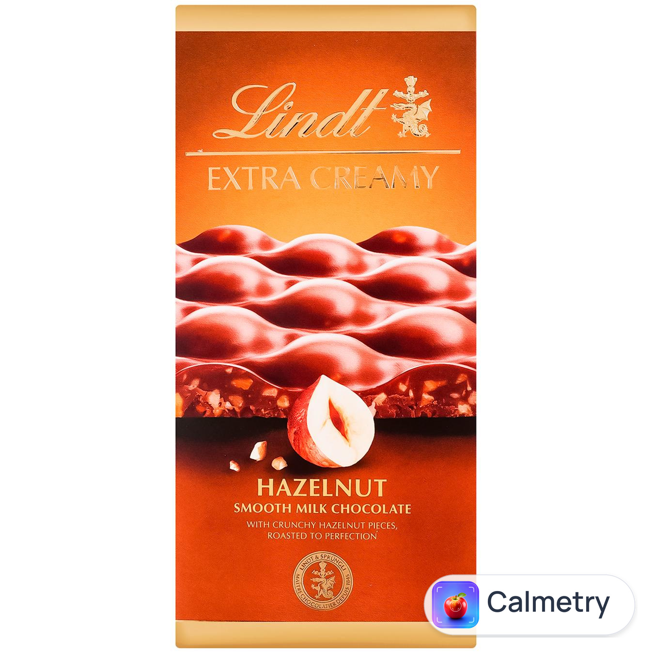 Шоколад молочний Lindt Exra Creamy з фундуком 80г — фото продукту