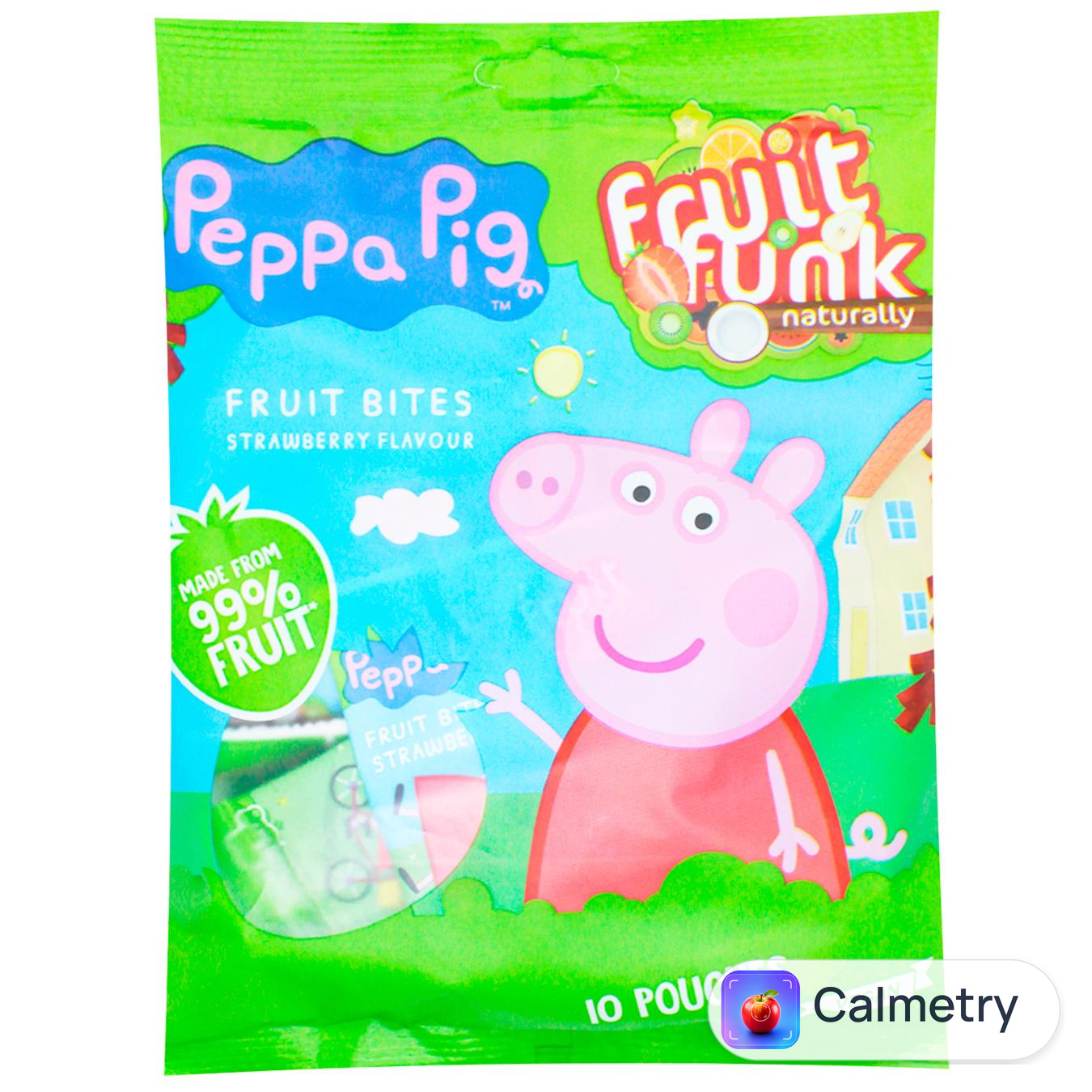 Снек фруктовий Fruit Funk Peppa Pig Шматочки полуниці 100г
