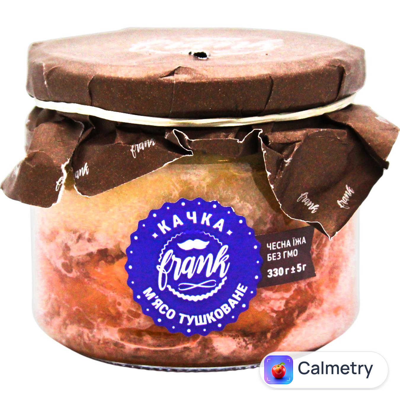М'ясо качки Frank тушковане 330г — фото продукту