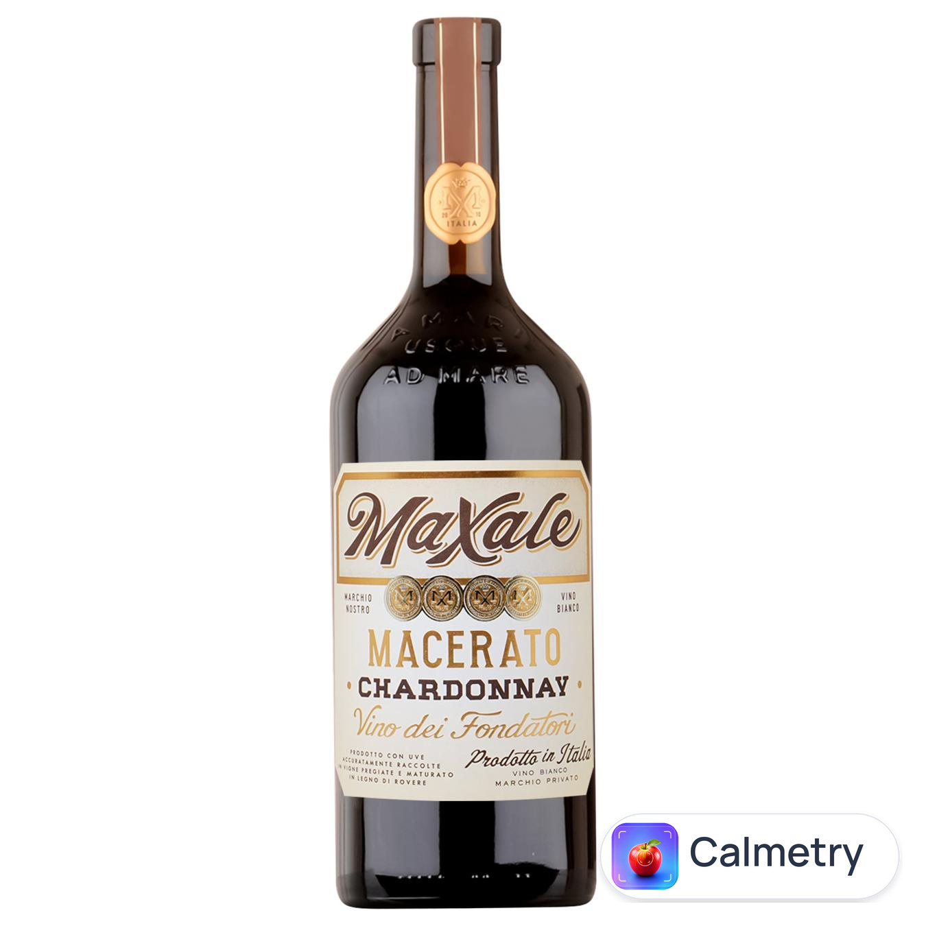Вино Maxale Macerato Chardonnay біле напівсухе 13% 0,75л