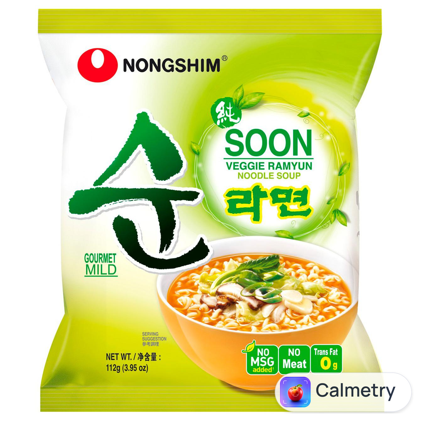 Локшина Nongshim Soon Veggie Ramyun овочева 112г