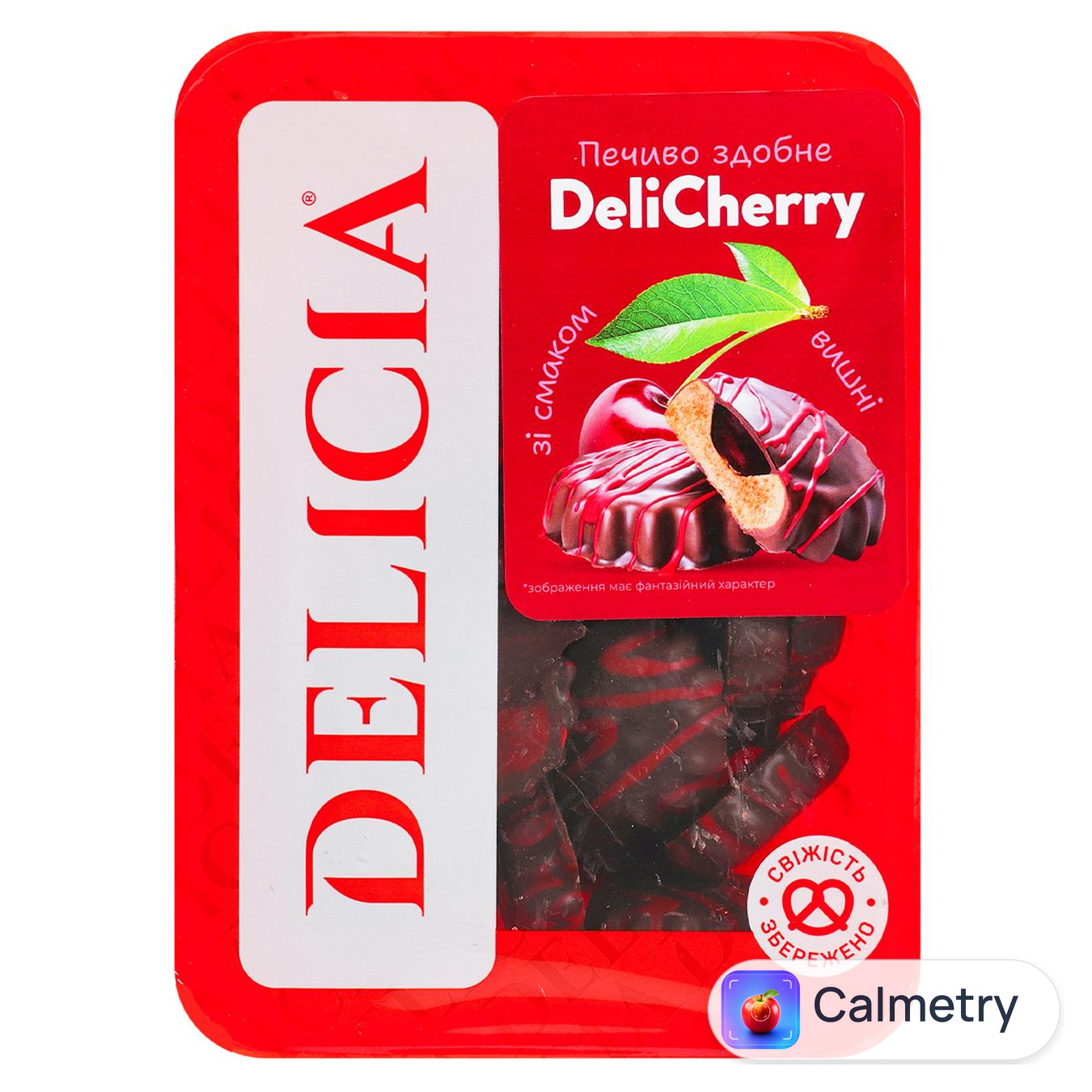 Печиво Delicia DeliCherry зі смаком вишні 350г — фото продукту