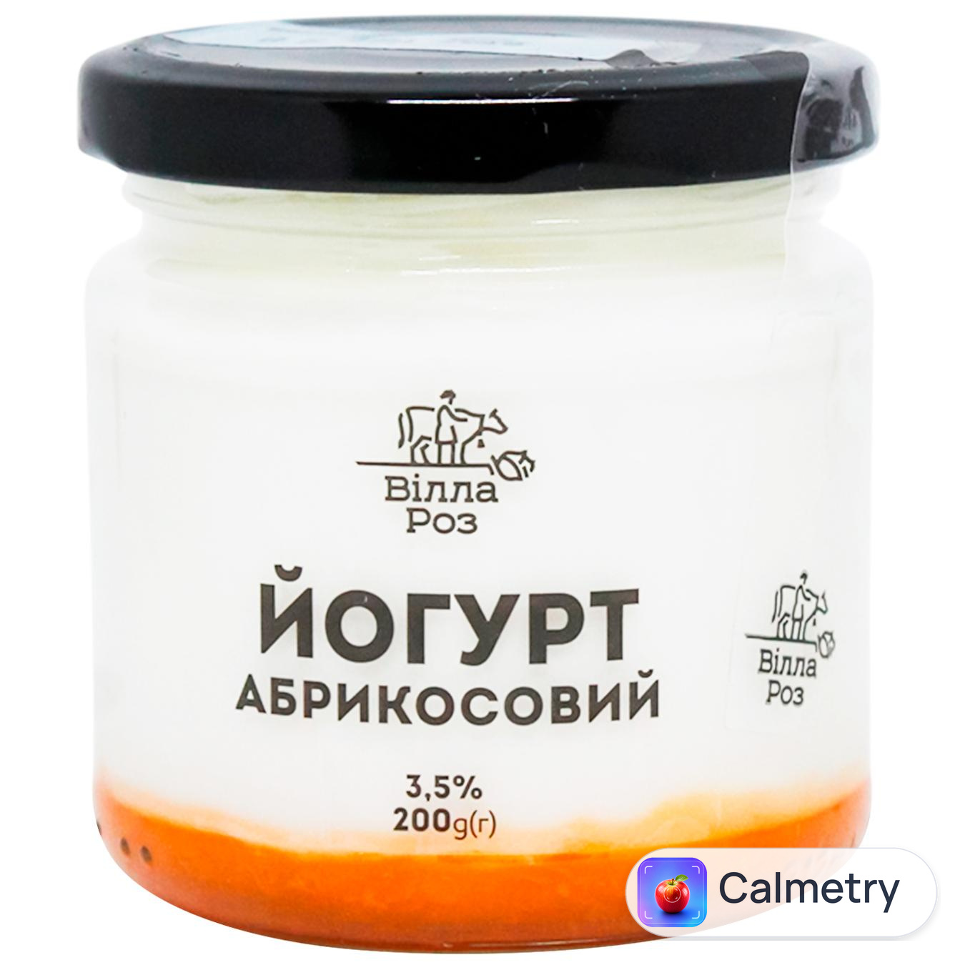 Йогурт Вілла Роз Абрикосовий 3,5% 200г
