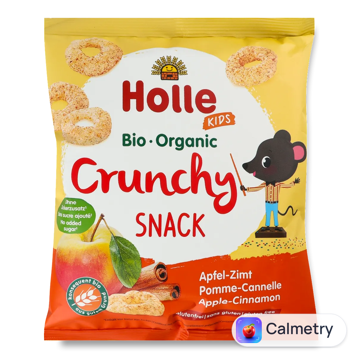 Снеки Holle Organic яблуко-кориця з рису-сочевиці 25г