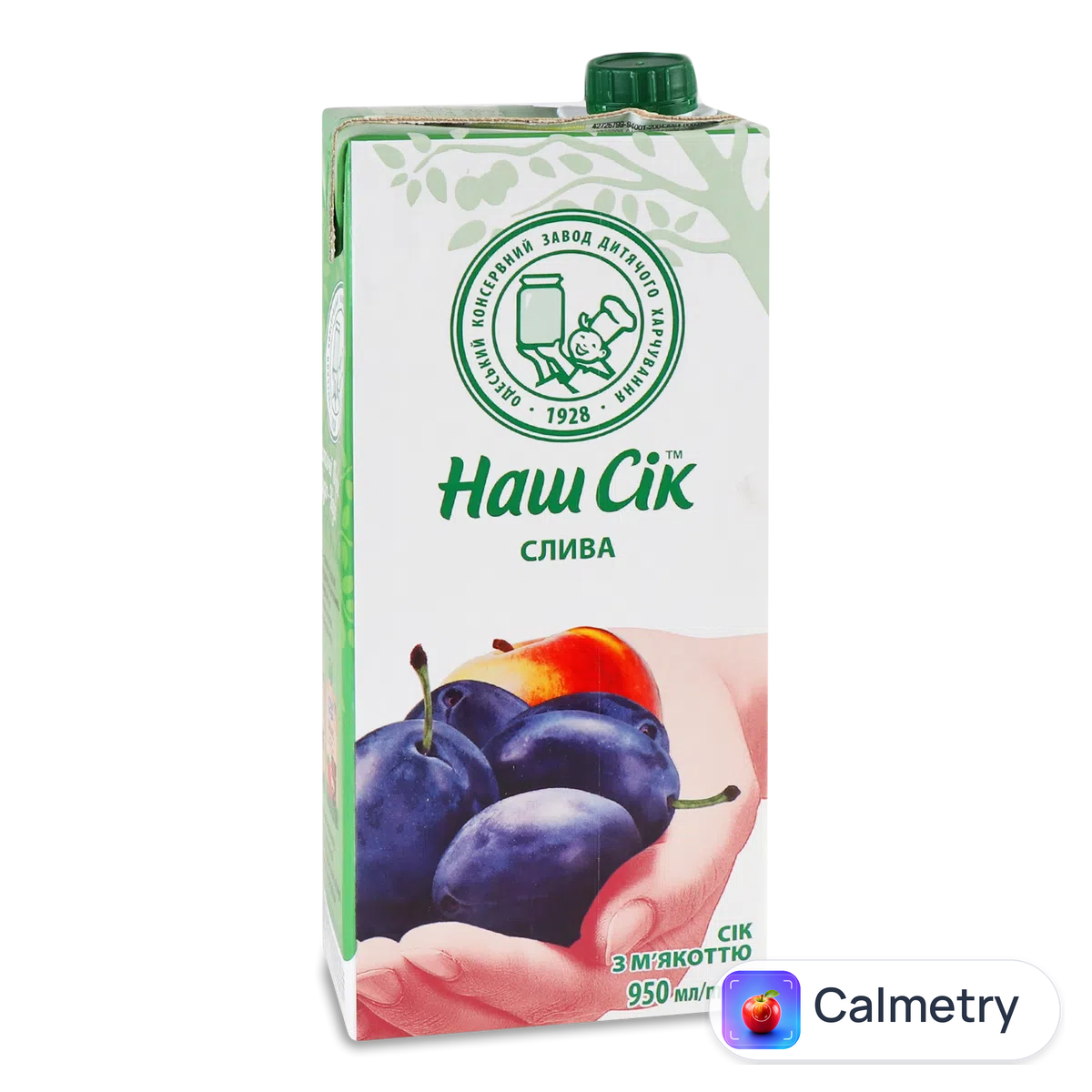 Сік «Наш Сік» слива з м'якоттю 0,95л