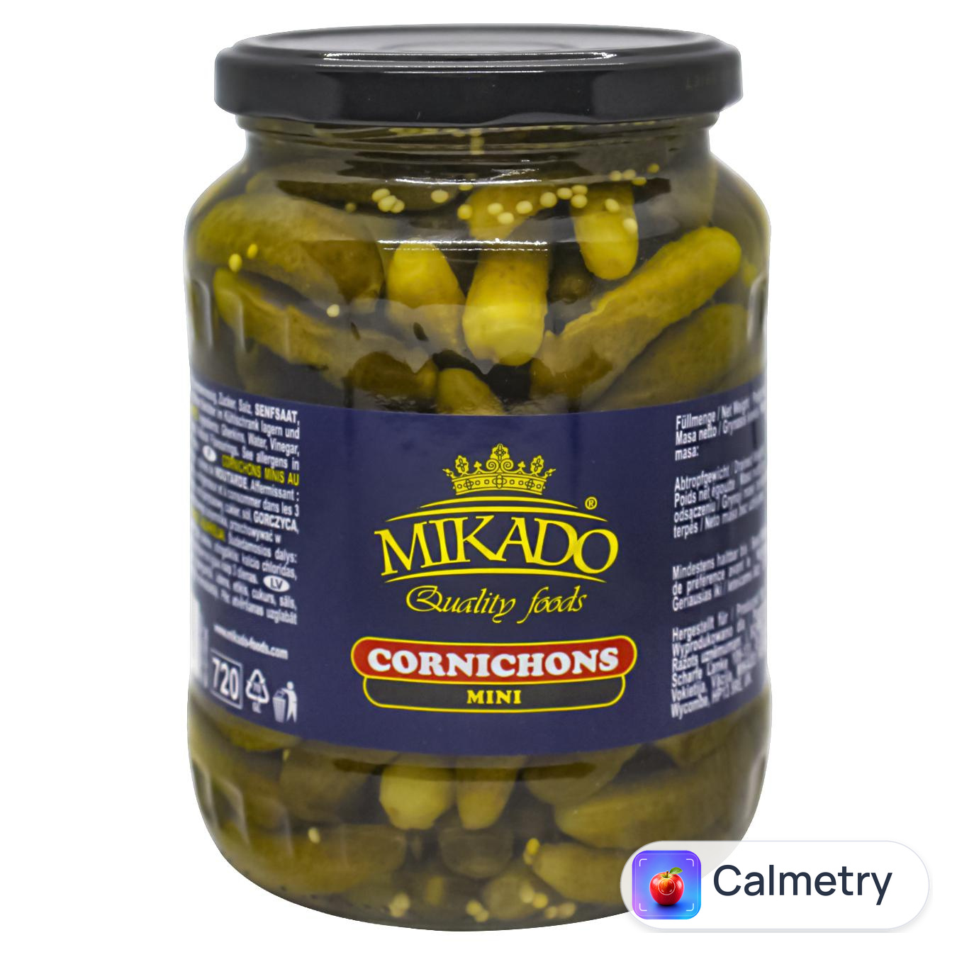 Огірки Mikado корнішони 680г