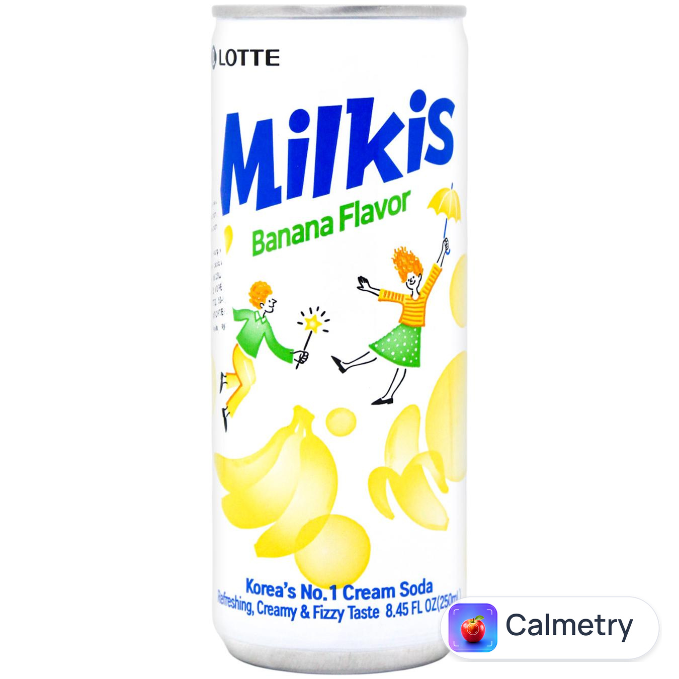 Напій газований Lotte Milkis банан 250мл — фото продукту